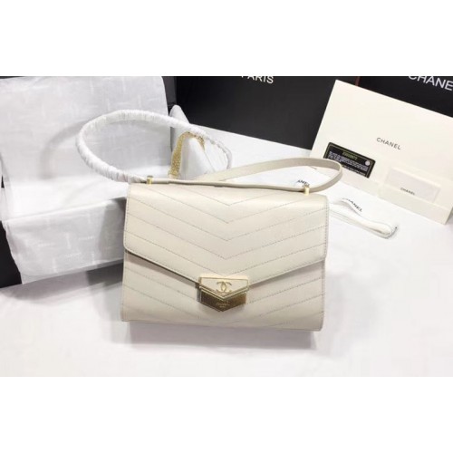 Chanel Flap Bag Original Calfskin & Gold-Tone Metal A57490 Beige