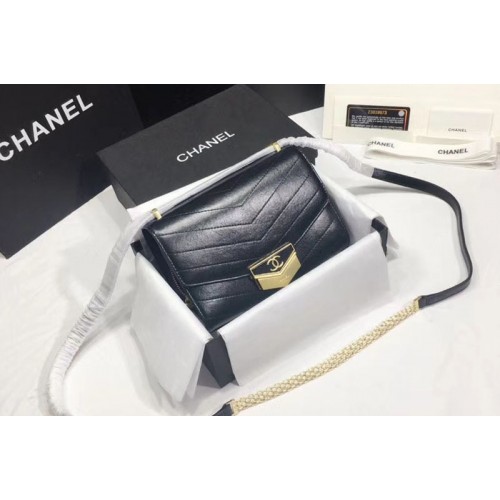 Chanel Flap Bag Original Calfskin & Gold-Tone Metal A57491 Blue