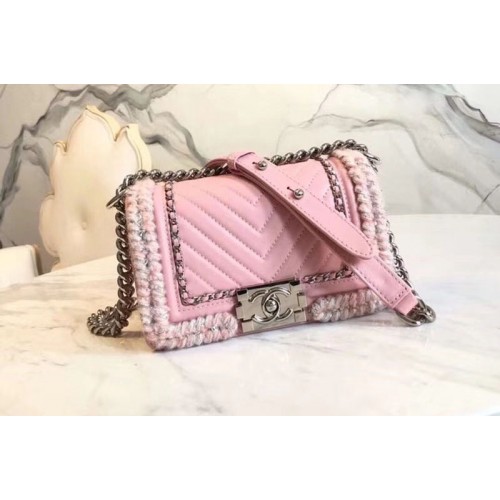 Chanel Leboy Sheepskin leather Shoulder Bags 67085 Pink