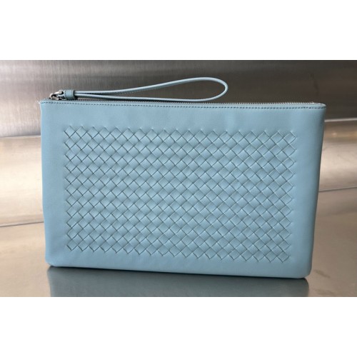 Bottega Veneta Pouch Bag in Gray Leather