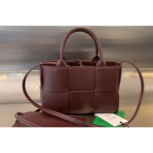 Bottega Veneta Mini Arco Tote Bag in Fondant intreccio leather