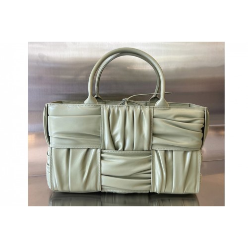 Bottega Veneta Small Arco Tote Bag in Travertine Leather