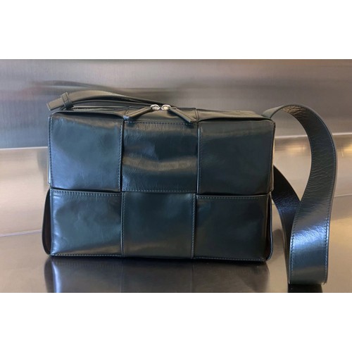 Bottega Veneta Arco Camera Bag in Dark Green Leather