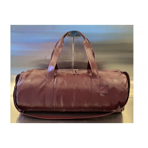 Bottega Veneta Gym Bag in Barolo Leather