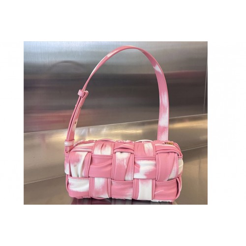 Bottega Veneta Small Brick Cassette Bag in Pink Leather