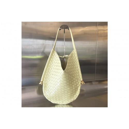 Bottega Veneta Solstice Shoulder Bag in Ice-Cream Leather