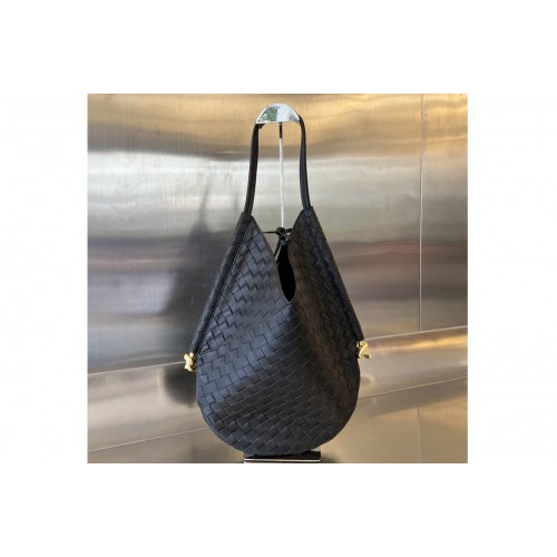 Bottega Veneta Solstice Shoulder Bag in Black Leather