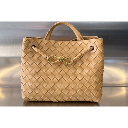 Bottega Veneta Small Andiamo Bag in Almond Leather