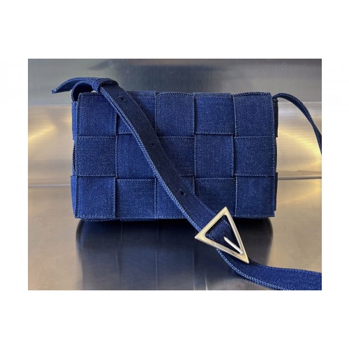 Bottega Veneta Cassette Bag in Indigo Denim