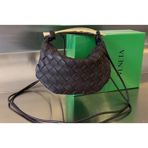 Bottega Veneta Mini Sardine Bag in Dark Brown Leather