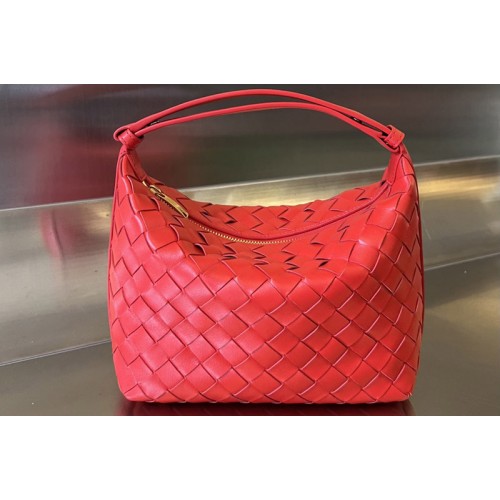 Bottega Veneta Mini Wallace Bag in Red Leather