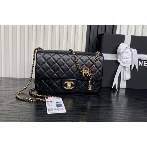 Chanel AS5756 Flap Bag in Black Leather Chanel AS5756 Flap Bag in Black Leather
