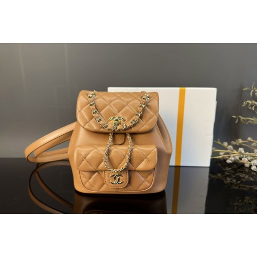 Chanel Duma Small Backpack in Brown Leather
