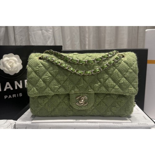 Chanel  11.12 Handbag A01112 in Green Wool Tweed