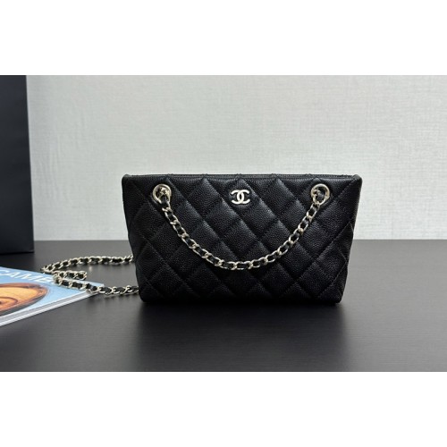 Chanel Mini Tote Bag in Black Leather