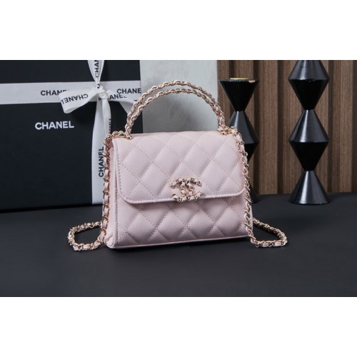 Chanel AP3237 Clutch With Chain in Pink Leather