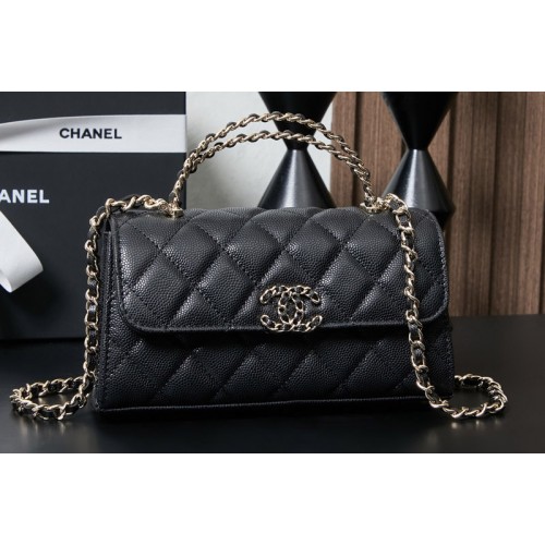 Chanel Clutch With Chain in Black Leather