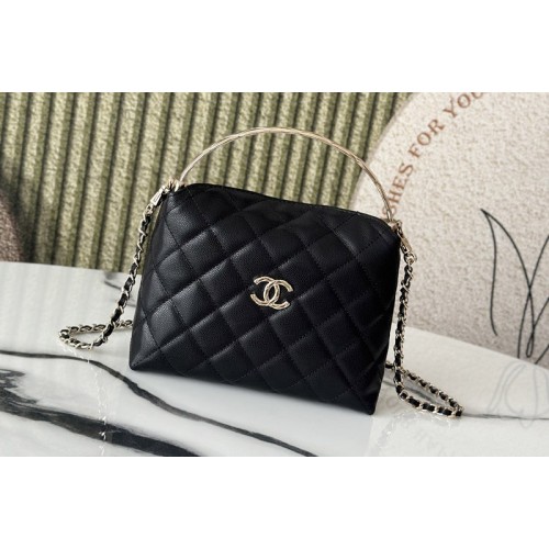 Chanel AP4800 Clutch With Chain in Black Leather