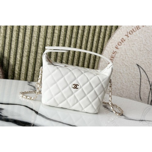 Chanel AP4747 Clutch With Chain in White Leather