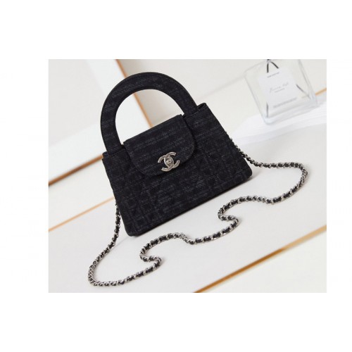 Chanel AS4416 Mini Shopping Bag in Printed Denim