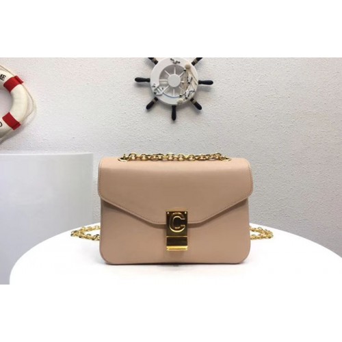 Celine Classic Box Shoulder Bag Calf Leather 8013 Apricot
