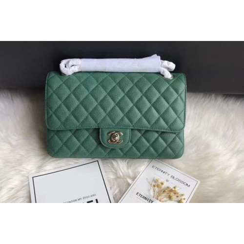 Chanel Flap Shoulder Bag Original Caviar Leather CF1112 green