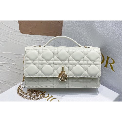 Dior S0980 Christian Dior Miss Dior mini bag in White Cannage Lambskin