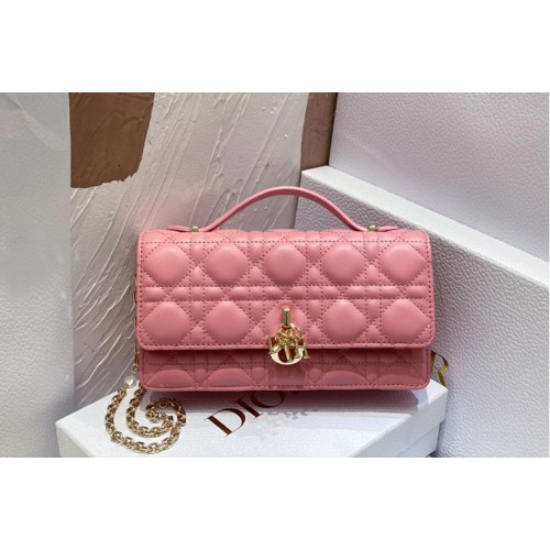 Dior S0980 Christian Dior Miss Dior mini bag in Pink Cannage Lambskin