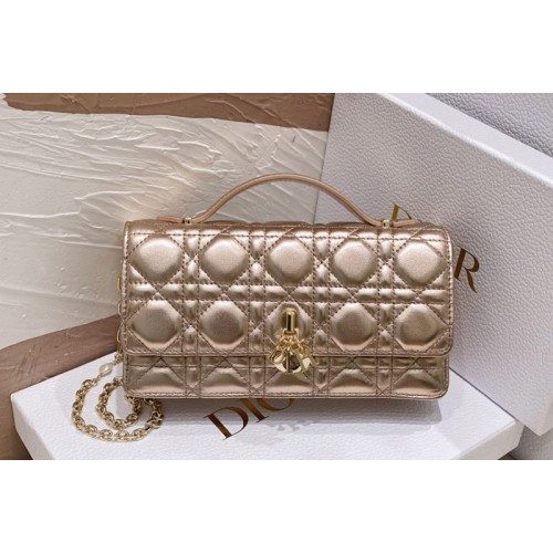 Dior S0980 Christian Dior Miss Dior mini bag in Rose Gold Cannage Lambskin