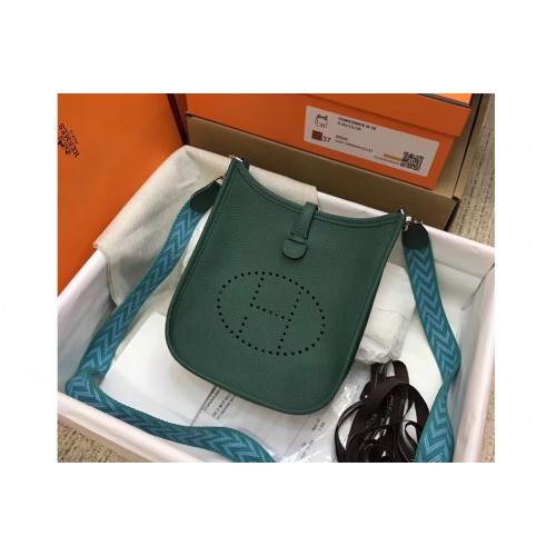 Hermes Evelyne Mini Bag in Malachite Green Togo Leather