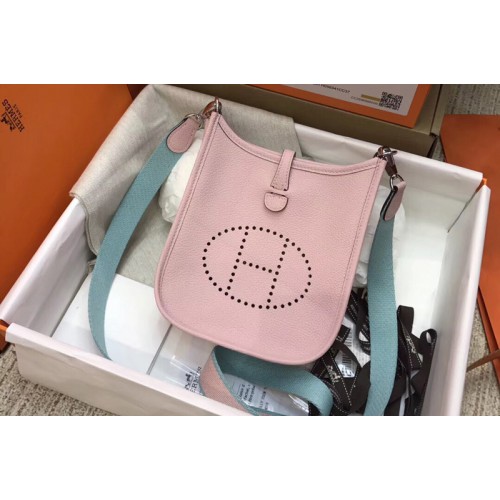 Hermes Evelyne Mini Bag in Pink Togo Leather