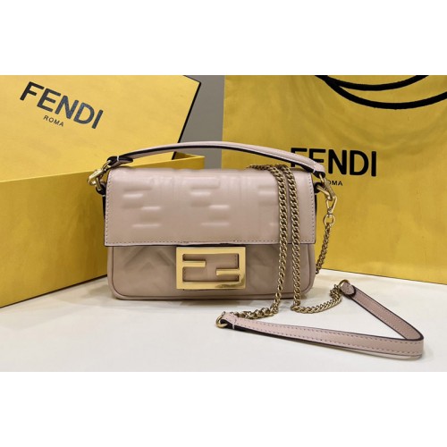 Fendi 8BS017 Baguette Mini bag in Red nappa leather bag
