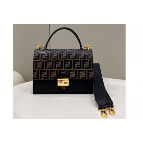 Fendi Kan I Bag in Black leather