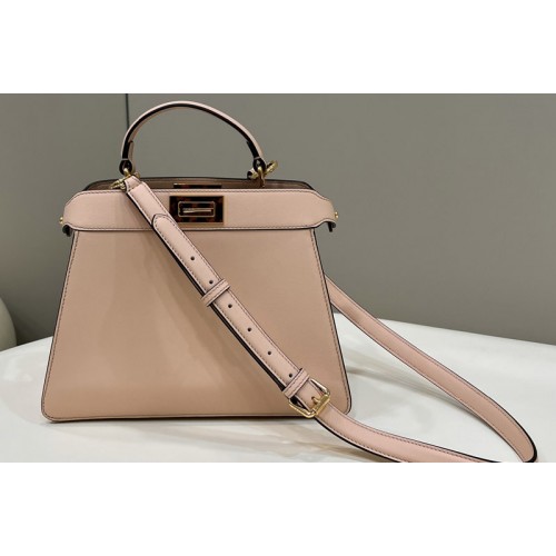 Fendi 8BN327 Peekaboo Iseeu Small Bag in Pink leather