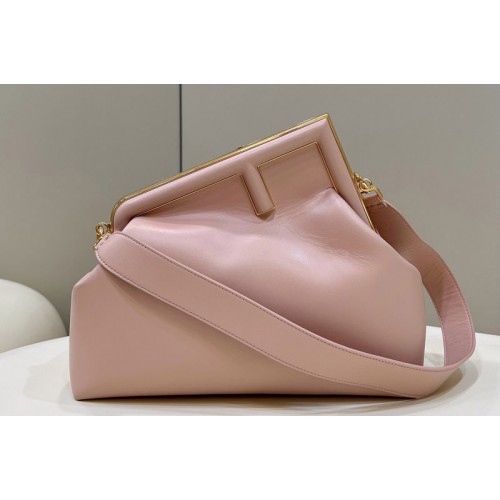 Fendi 8BP127 Fendi First Medium bag in Pink leather