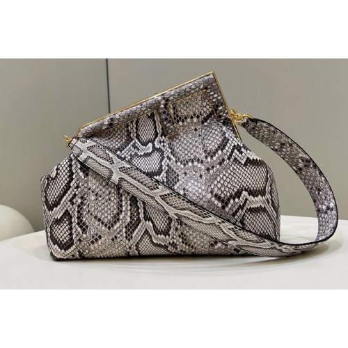Fendi 8BP127 Fendi First Medium bag in White python leather