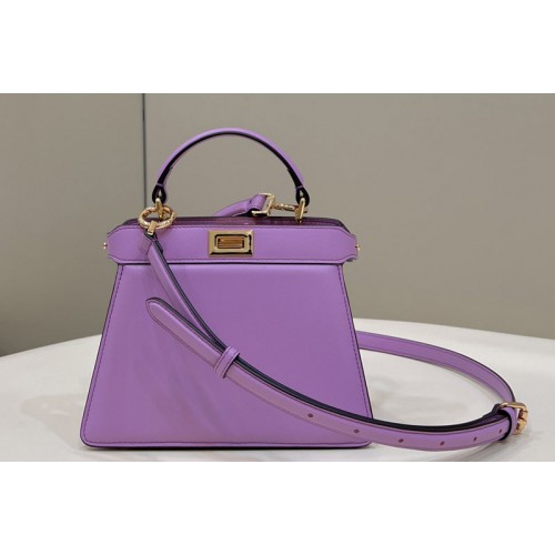 Fendi 8BN335 Peekaboo ISeeU Petite bag in Purple padded nappa leather