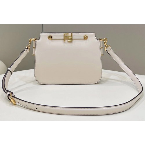 Fendi 8BT349 Fendi Touch Bag in White leather