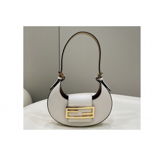 Fendi 8BS065 Fendi Cookie mini bag in White leather