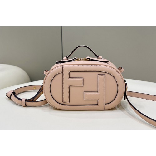Fendi 8BS058 OLock Mini Camera Case Oval mini bag in Pink leather