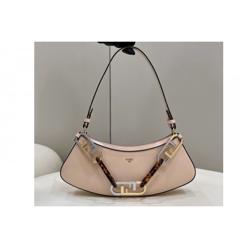 Fendi 8BS068 Fendi OLock Swing pouch Bag in Pink leather