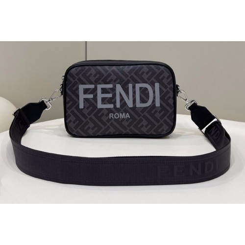 Fendi 7M0286 Camera Case shoulder bag in Black FF fabric