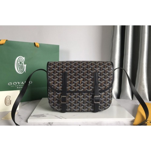 Goyard Belvedere MM bag in Black Goyardine Canvas