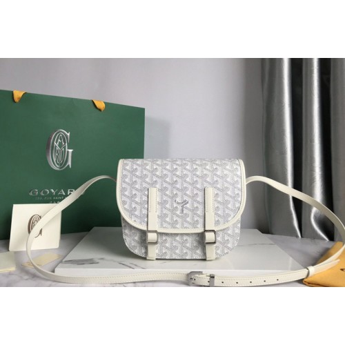 Goyard Belvedere PM bag in White Goyardine Canvas