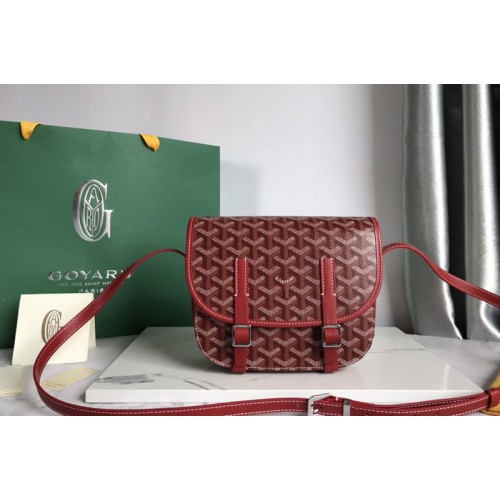 Goyard Belvedere PM bag in Red Goyardine Canvas