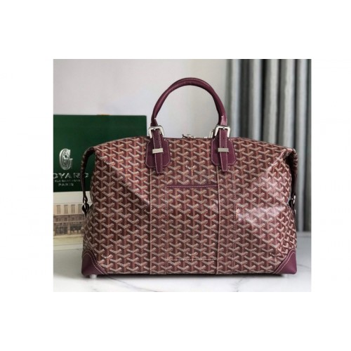 Goyard Bowling 45 bag in Burgundy Goyardine Canvas