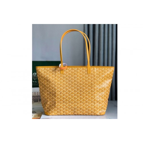 Goyard Artois MM bag in Yellow Goyardine Canvas