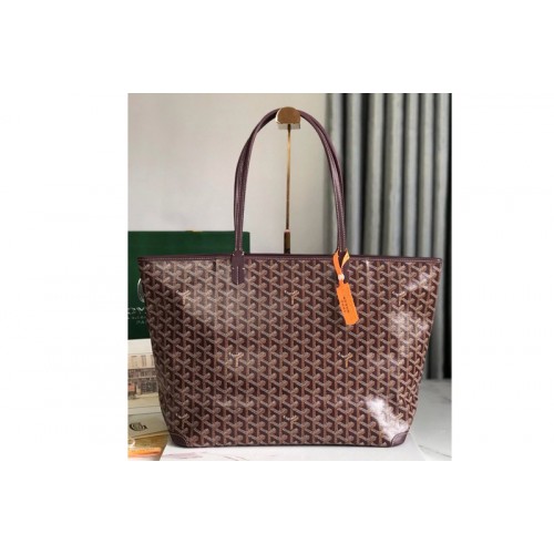 Goyard Artois MM bag in Burgundy Goyardine Canvas