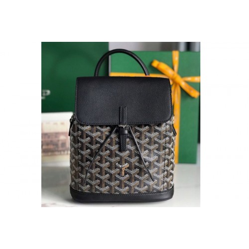 Goyard Alpin Mini backpack in Black Goyardine Canvas & Chevroches Calfskin