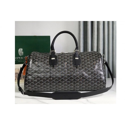 Goyard Boston 45 bag in Black Goyardine Canvas